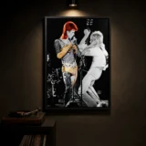 David Bowie and Mick Ronson, Marquee Club London 1973 Photography Print