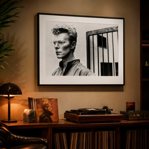 David Bowie Monte Carlo 1982 Portrait Black and White Photography Print