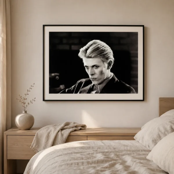 David Bowie 1975 Los Angeles Restaurant Sepia Photography Print