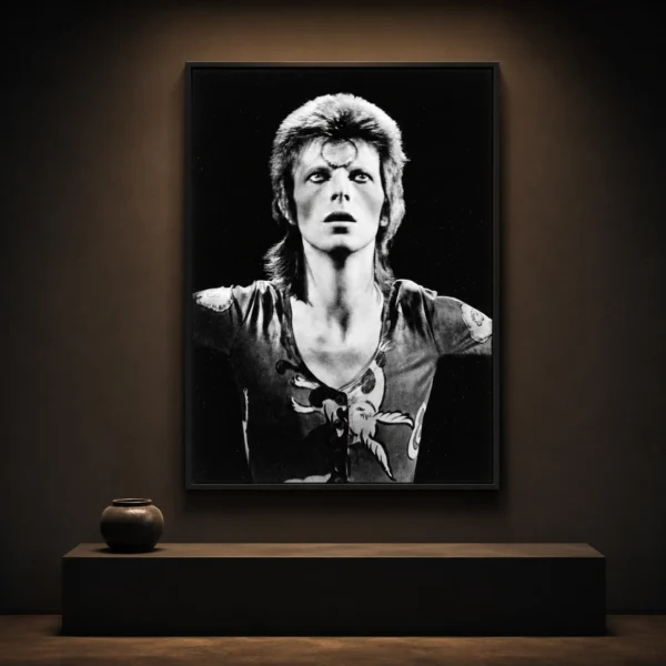 David Bowie Staring Into Space 1973 Ziggy Stardust Portrait Print Photography Print