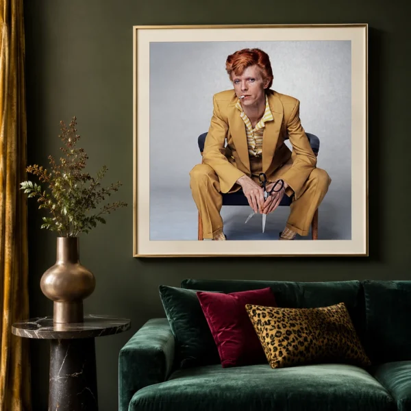 David Bowie Yellow Suit 1975 Terry O'Neill Photography Print