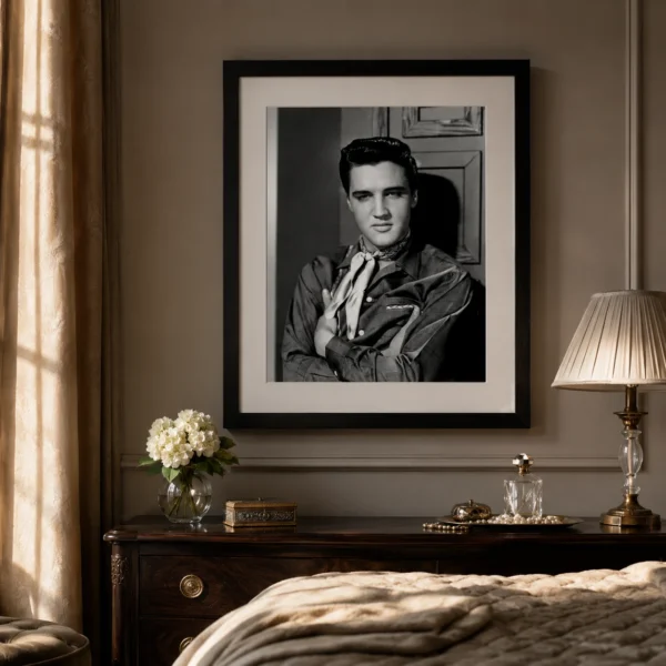 Elvis Presley King Creole Scarf Poster, 1958 Studio Portrait