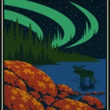 Isle Royale National Park Michigan Vintage Travel Art Print