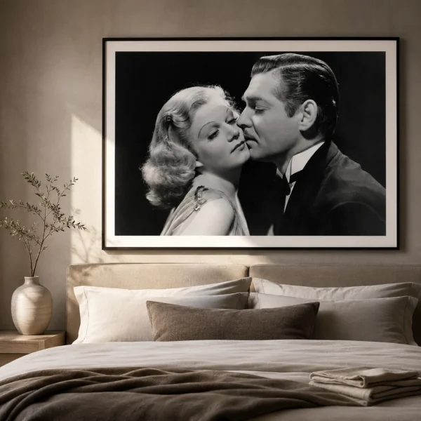 Saratoga Jean Harlow and Clark Gable 1937 Movie Photography Print