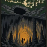 Mammoth Cave National Park Kentucky Vintage Travel Art Print