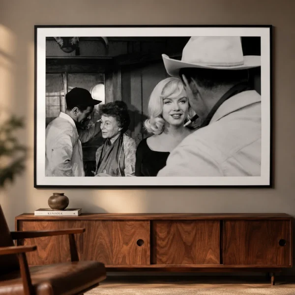 The Misfits Cast, Marilyn Monroe and Clark Gable Photography Print
