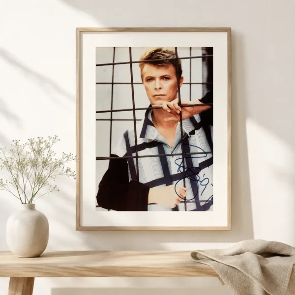 David Bowie Behind the Gate Portrait Photography Print