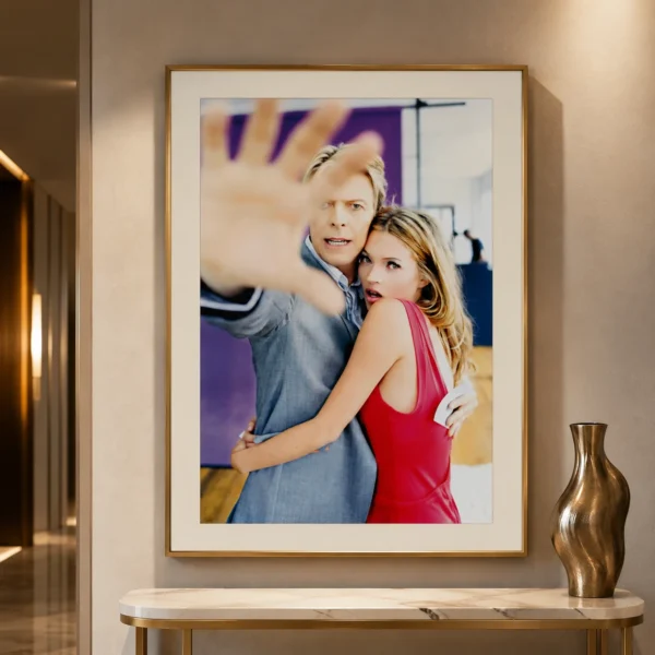 David Bowie and Kate Moss Q Magazine 2003 Photography Print