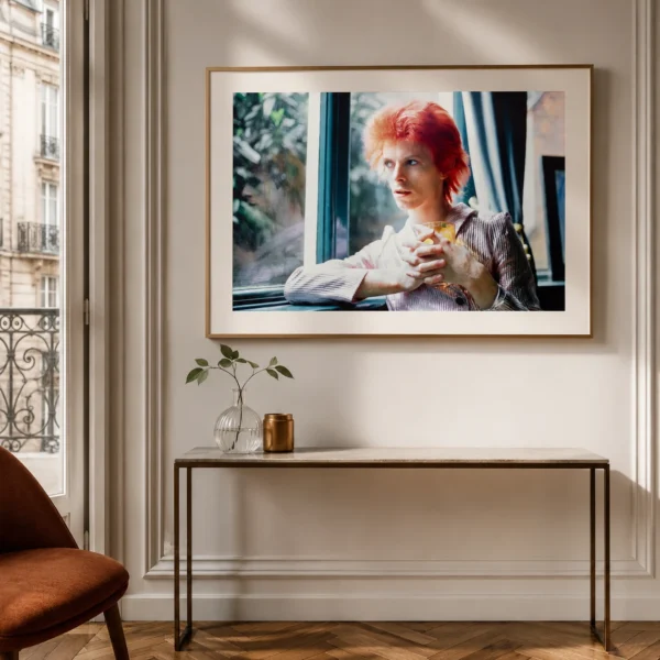 David Bowie Window Portrait 1972, Glam Rock Photography Print
