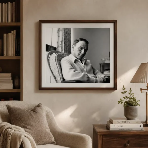 Frank Sinatra Seated Sweater Portrait Photo Print