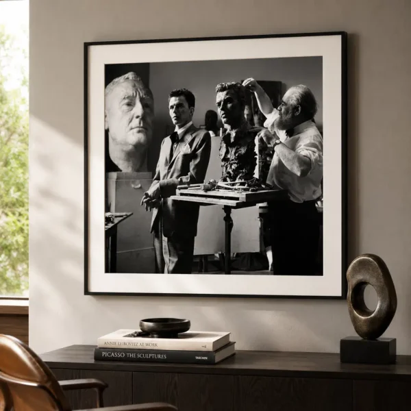Frank Sinatra Sculpture Studio Photo Print