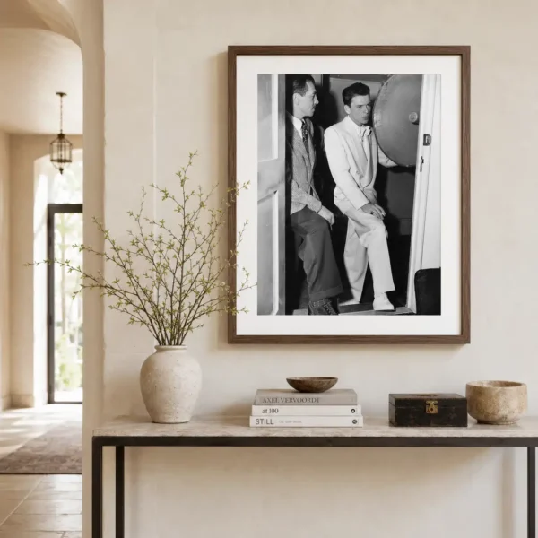 Frank Sinatra Soundstage Doorway Poster, Seated Photo Print