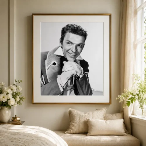 Frank Sinatra Young Costume Poster, Theatrical Portrait Photography Print