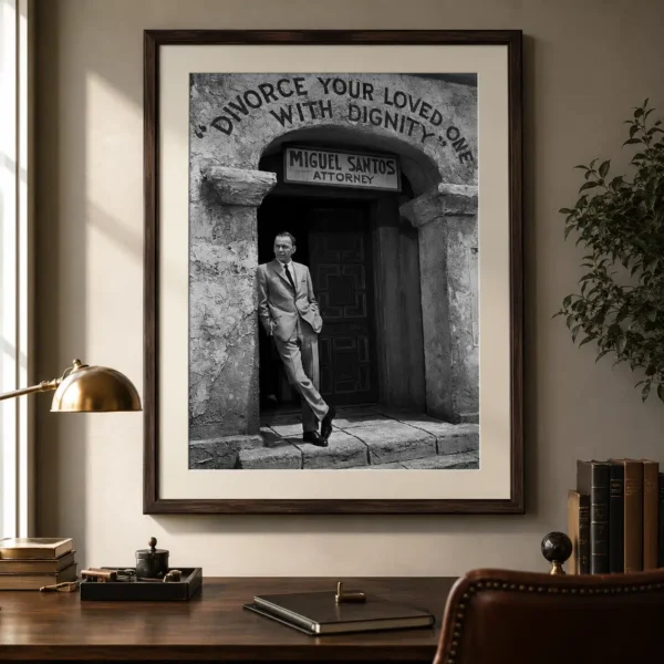 Frank Sinatra Attorney Doorway Poster, Film Scene Photo Print