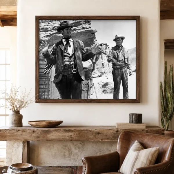 Frank Sinatra Western Standoff Film Scene Movie Poster
