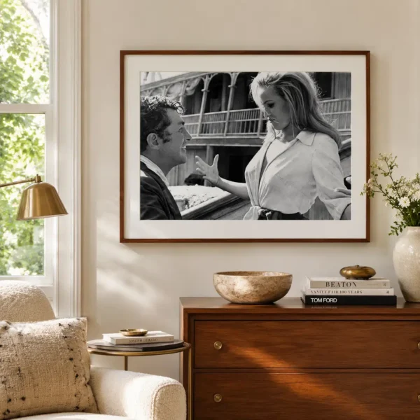 Frank Sinatra Actress Set Poster, Candid Film Photo Print