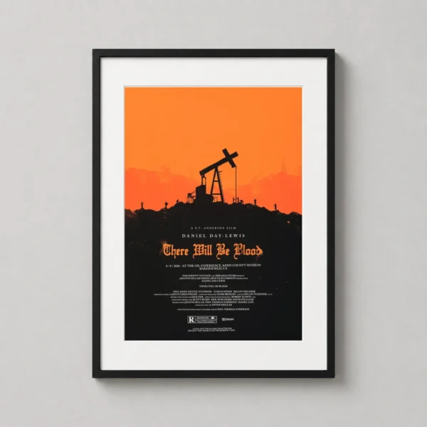 There Will Be Blood Olly Moss Mondo Silhouette Movie Poster