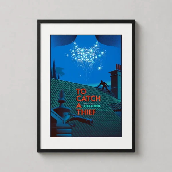 To Catch a Thief, Laurent Durieux Alfred Hitchcock Movie Poster