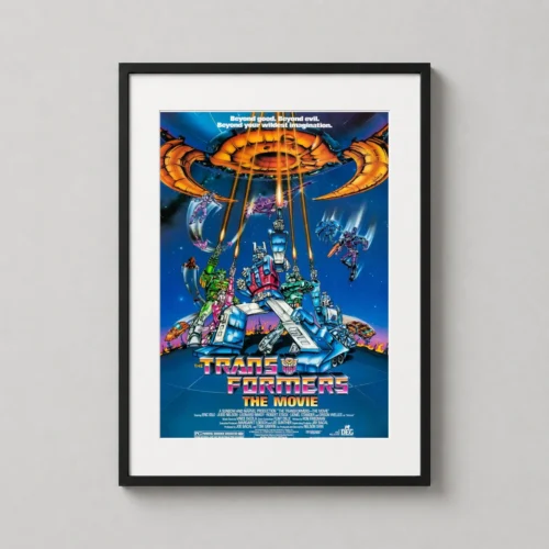 The Transformers The Movie 1986 Retro Cinematic Movie Poster