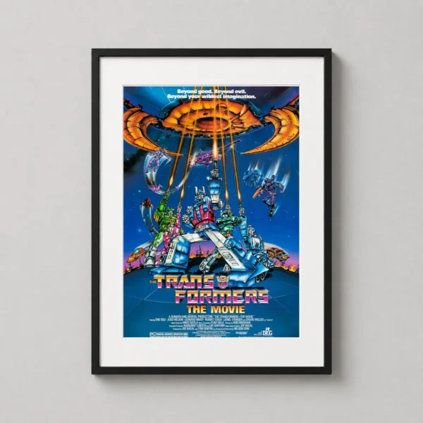 The Transformers The Movie 1986 Retro Cinematic Movie Poster