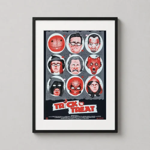 Trick 'r Treat Mask Sheet Movie Poster by Phantom City Creative