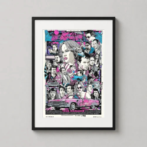 True Romance Tyler Stout Mondo Style Movie Poster