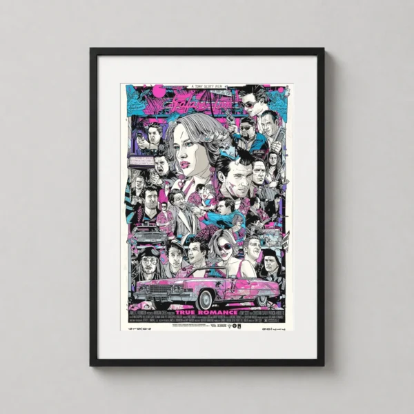 True Romance Tyler Stout Mondo Style Movie Poster