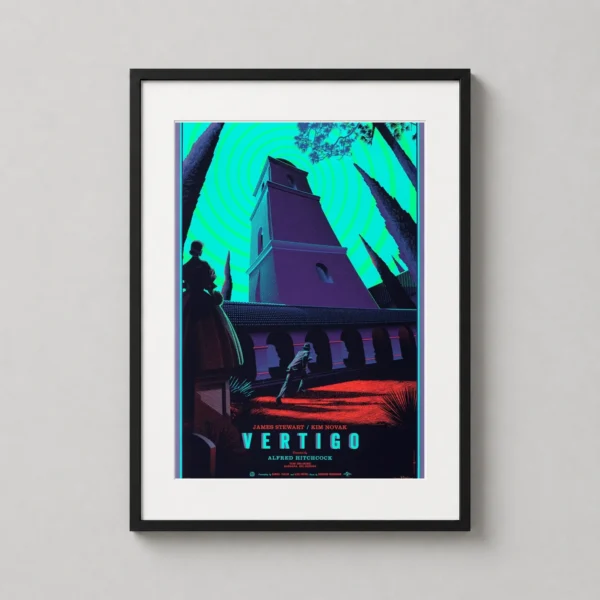 Vertigo Laurent Durieux Hitchcock Poster Movie Poster