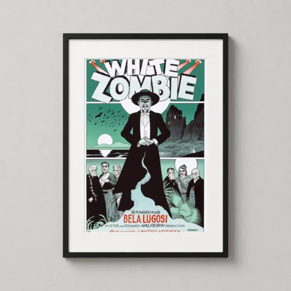 White Zombie Bela Lugosi 1932 Classic Horror Film Poster