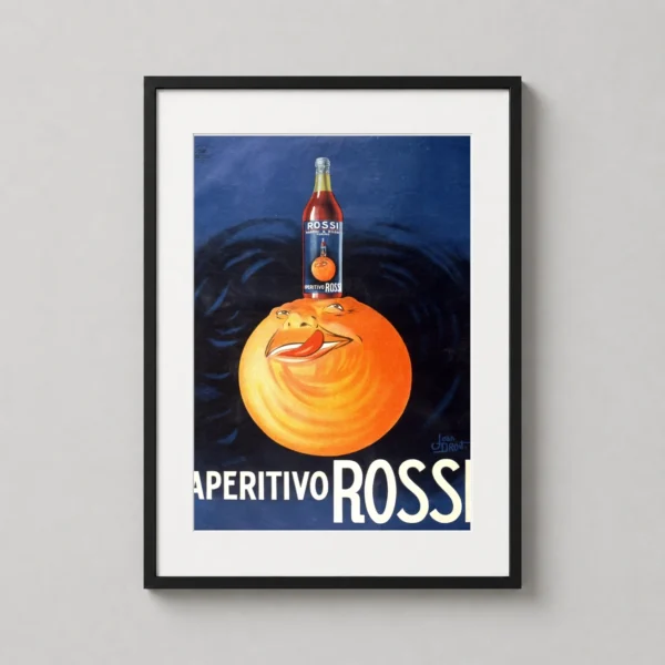 Martini & Rossi Aperitivo Rossi 1920s Art Deco Vintage Poster