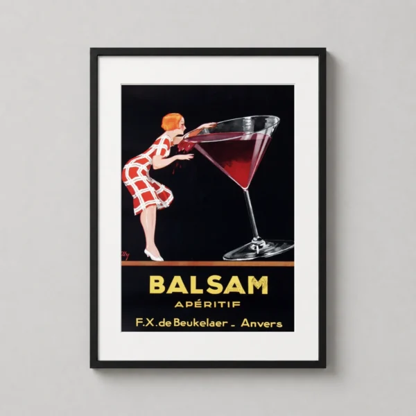Balsam Apéritif Vintage French Art Deco Advertising Art Print