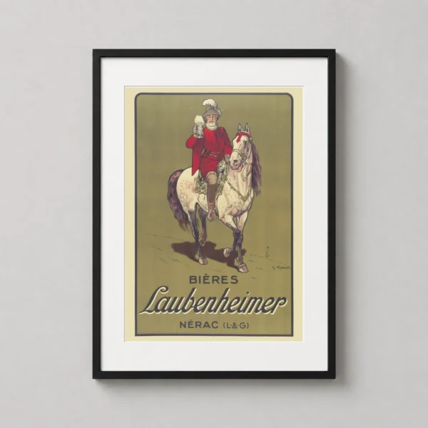 Bières Laubenheimer Vintage French Beer Advertising Art Print