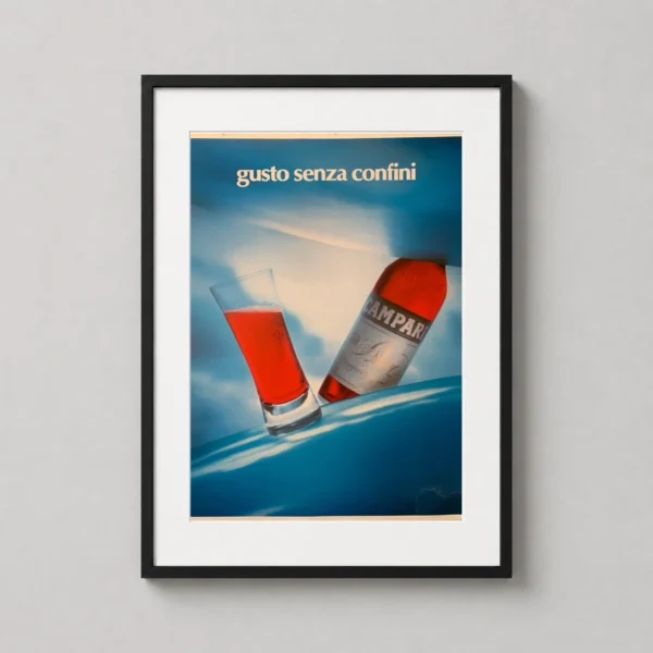 Campari Gusto Senza Confini Vintage Italian Aperitif Art Print