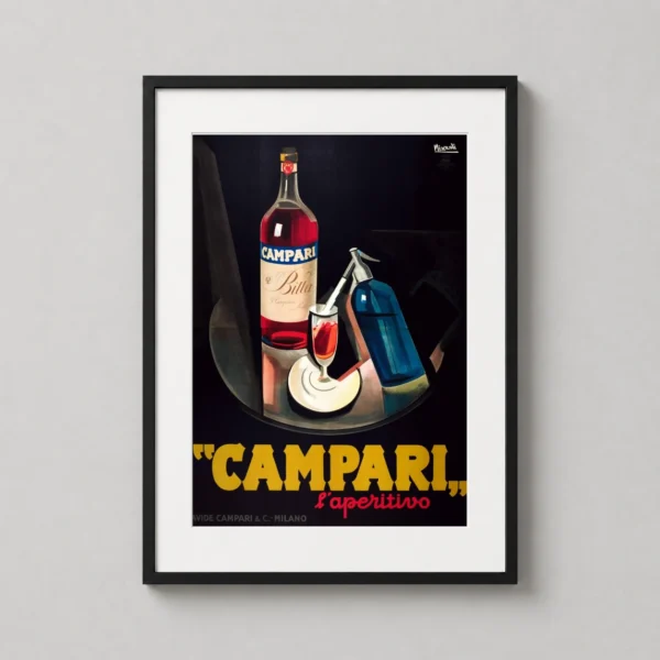 Campari Laperitivo Vintage Art Deco Poster by Marcello Nizzoli