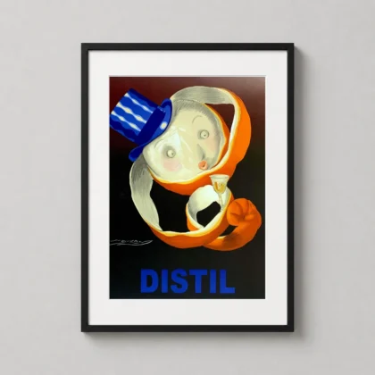 Achille Mauzan Distil Liqueur Poster 1920s Italian Vintage Print vintage advertising artwork for wall decor