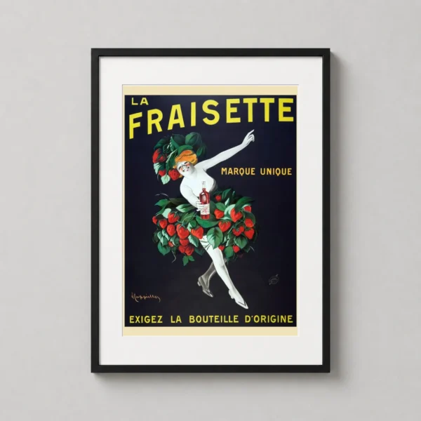 La Fraisette Leonetto Cappiello Vintage Strawberry Liqueur Art Print