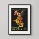 Vintage Perrouin Freres Nantes French Shoe Advertising Art Print