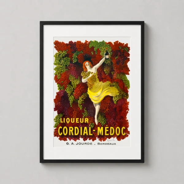 Liqueur Cordial Medoc, Vintage French Wine Advertising Movie Poster