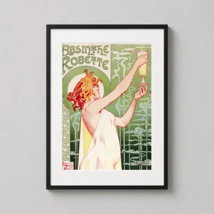 Absinthe Robette Art Nouveau Poster vintage advertising artwork for wall decor