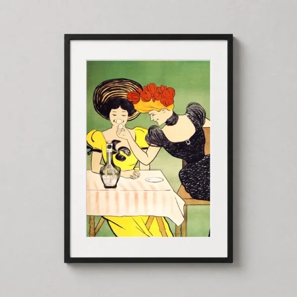 Marquisette Absinthe Art Nouveau French Advertising Art Print