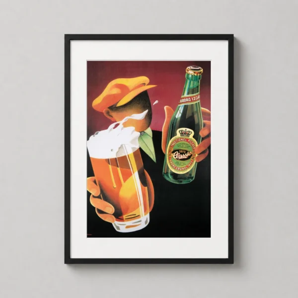 Tuborg Classic 1873 Vintage Beer Advertisement Poster Art Print