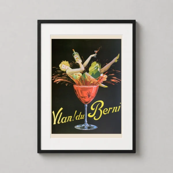 Vlan du Berni French Liquor Advertising Vintage Poster