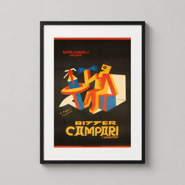 Fortunato Depero Bitter Campari 1927 Italian Futurism Art Print