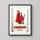 Campari Soda Vintage Italian Aperitivo Advertising Art Print