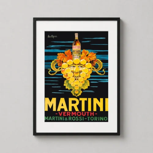 Martini & Rossi Vermouth Vintage 1920s Art Deco Advertising Print