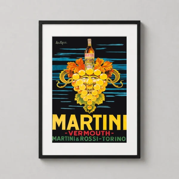 Martini & Rossi Vermouth Vintage 1920s Art Deco Advertising Print