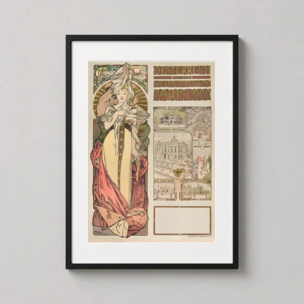 Alphonse Mucha Austria at the Paris 1900 World Exhibition Art Print