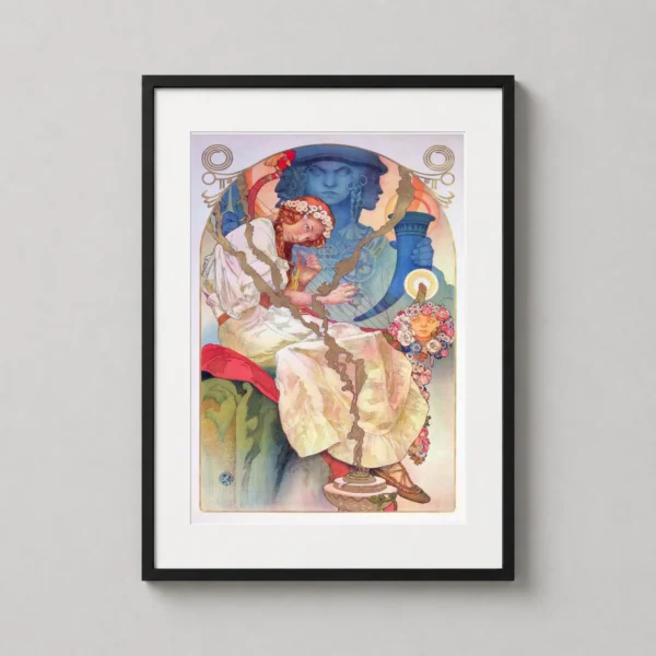 Alphonse Mucha Song of the Slavs Exhibition Art Nouveau Art Print