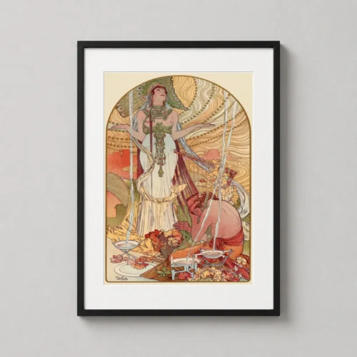 Alphonse Mucha Incantation Salammbo 1897 Art Nouveau Art Print