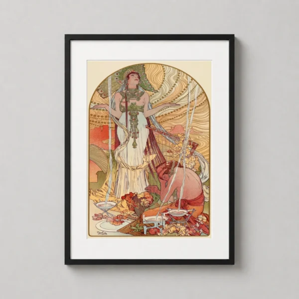Alphonse Mucha Incantation Salammbo 1897 Art Nouveau Art Print